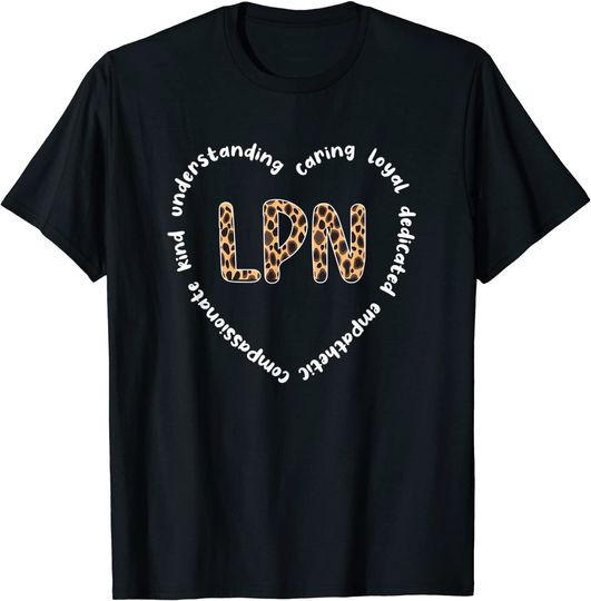LPN Nurse Heart | Licensed Practical Nurse LPN Nursing T-Shirt