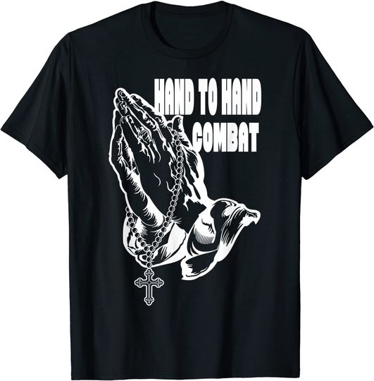 Praying T-Shirt Hand to Hand Combat Praying hands Jesus Christian