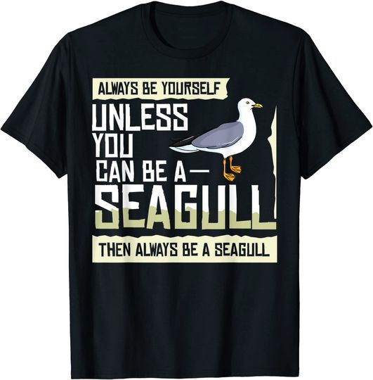Seagull Meme T-Shirt Seagull Seabird Gift Sea Gull Bird
