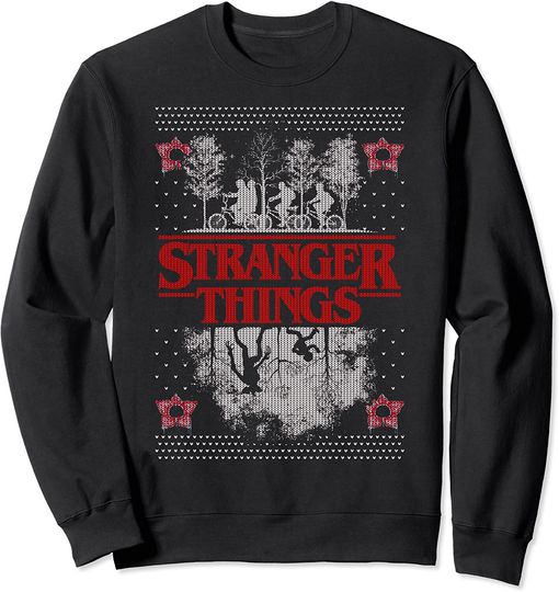 Netflix Stranger Things Ugly Christmas Sweater Style Sweatshirt