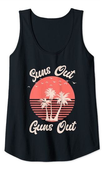 Suns Out Guns Out Tank Top Men Women Beach Summer Vacay Tank Top