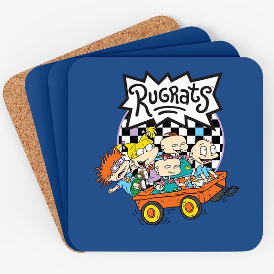 Rugrats Playing Funny Face Coasters
