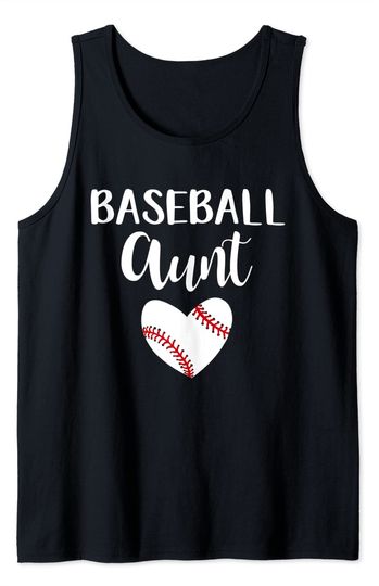 Aunt Tank Top Baseball Aunt