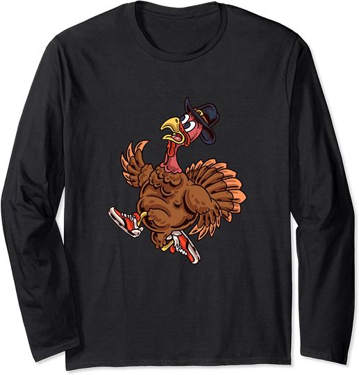 Thanksgiving Run Turkey Trot Squad Cute Matching Long Sleeve