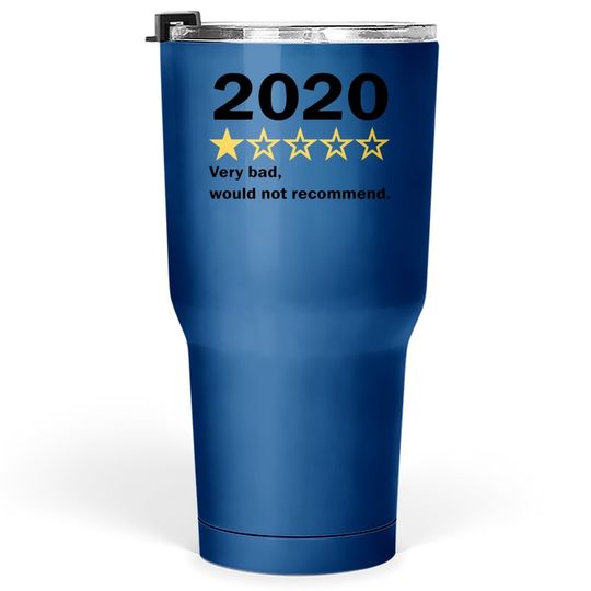 2020 Review Funny New Years Eve 2021 Tumbler 30 Oz