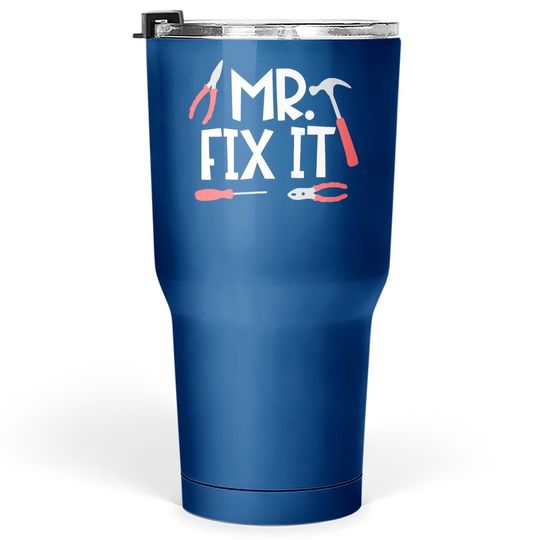 Unique Baby Fathers Day Daddy And Me Tumbler 30 Oz Mr Fix It