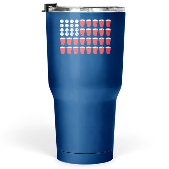 American Flag Beer Pong Tumbler 30 Oz Funny Fourth Of July Drinking Tumblers 30 oz For Guys