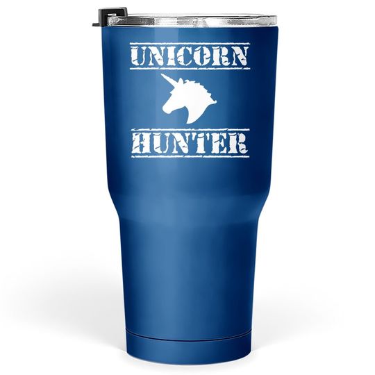 Unicorn Hunter Tumbler 30 Oz, Horse Humor Novelty