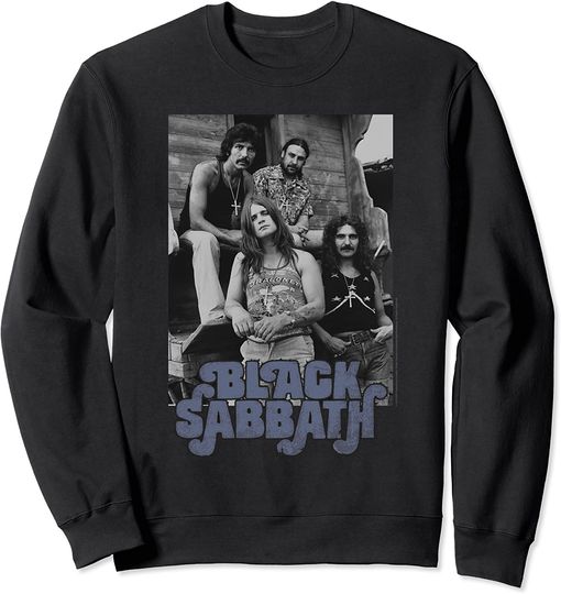 Black Sabbath  B&W Band Photo Sweatshirt