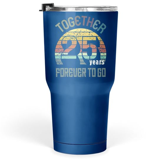 25th Years Wedding Anniversary Gifts For Couples Matching Tumbler 30 Oz