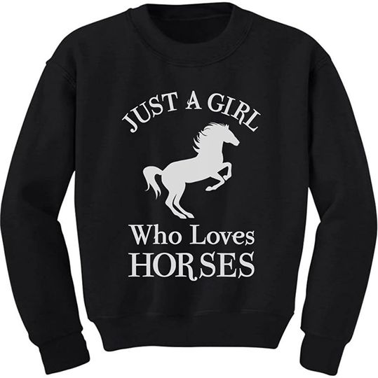 Horse Women Sweatshirt A Girl Who Loves Horses