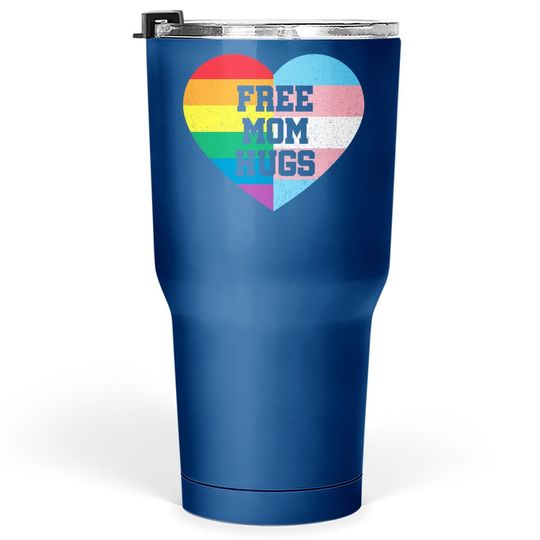 Free Mom Hugs Tumbler 30 Oz Gay Pride Gift Transgender Rainbow Flag Tumbler 30 Oz
