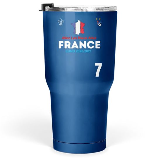 Euro 2021  tumbler 30 Oz France Flag Football
