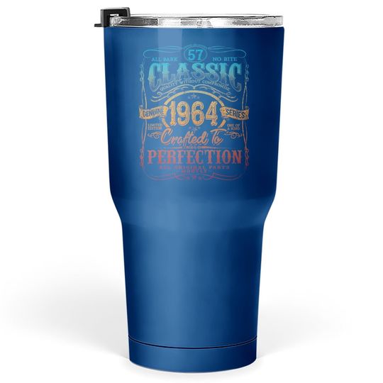 Vintage 1964 Limited Edition Gift 57 Years Old 57th Birthday Tumbler 30 Oz