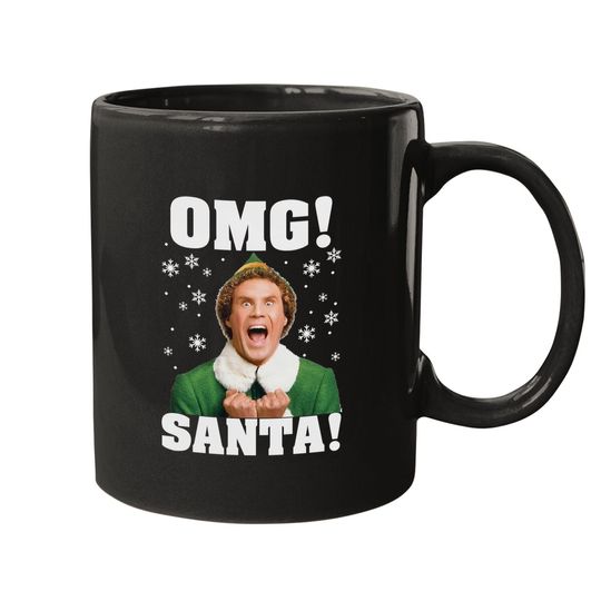 OMG Santa Buddy Elf Christmas Mugs