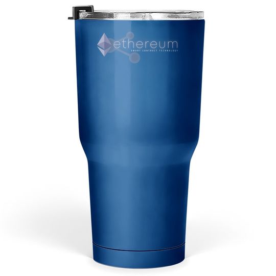 Ethereum Smart Contract Technology Eth Cryptocurrency Tumbler 30 Oz
