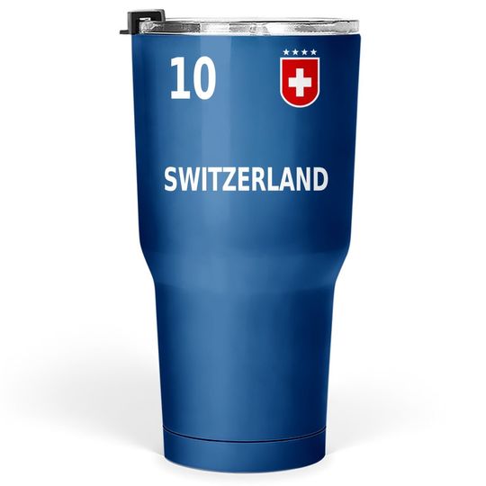 Switzerland Suisse Swiss Soccer Jersey 2020 Tumbler 30 Oz