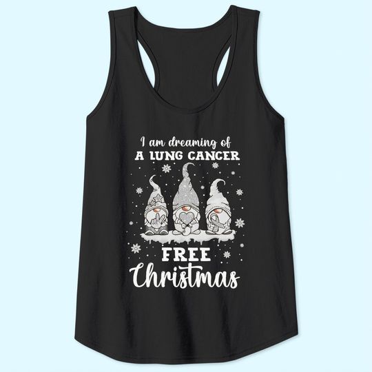 I Am Dreaming Of A Lung Cancer Free Christmas Tank Tops
