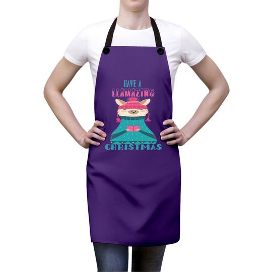Have A Llamazing Christmas Classic Aprons