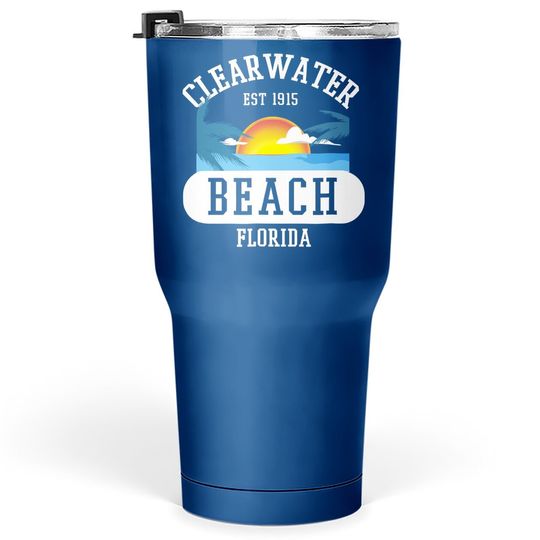 Clearwater Beach Florida Beach Tumbler 30 Oz