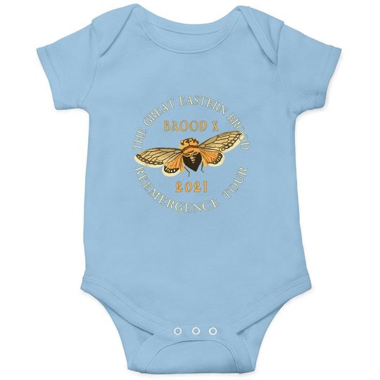Cicada Baby Bodysuit The Great Eastern Brood X 2021 Reemergence Tour