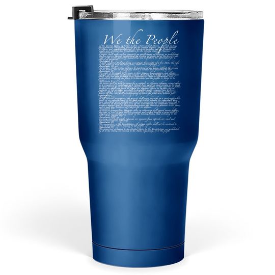 United States Bill Of Rights Us Constitution Tumbler 30 Oz