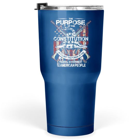 American Constitution Federal Government Guns Tumbler 30 Oz
