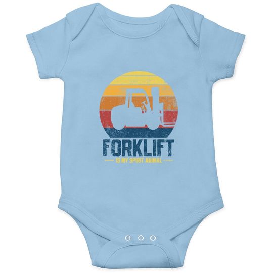 Forklift Vintage Baby Bodysuit