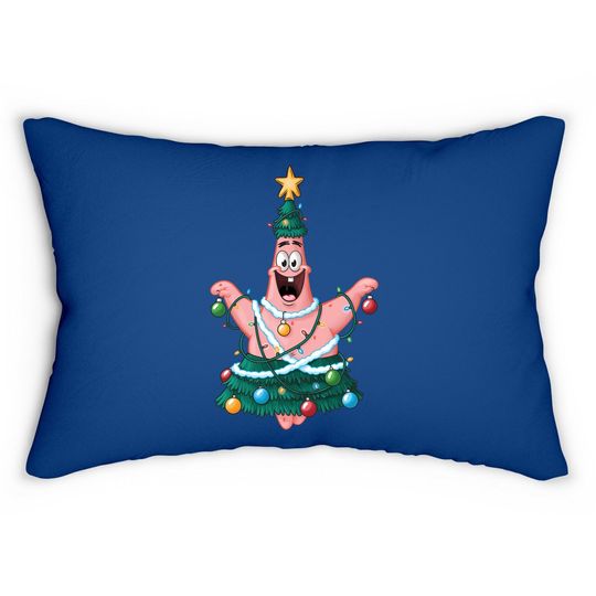 Spongebob Squarepants Patrick Star Lights Christmas Tree Pillows