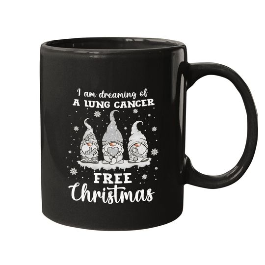 I Am Dreaming Of A Lung Cancer Free Christmas Mugs