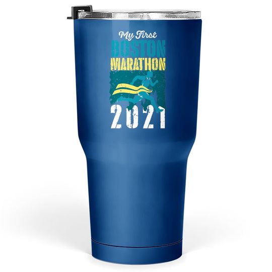 Boston 2021 Marathon Runner 26.2 Miles Tumbler 30 Oz