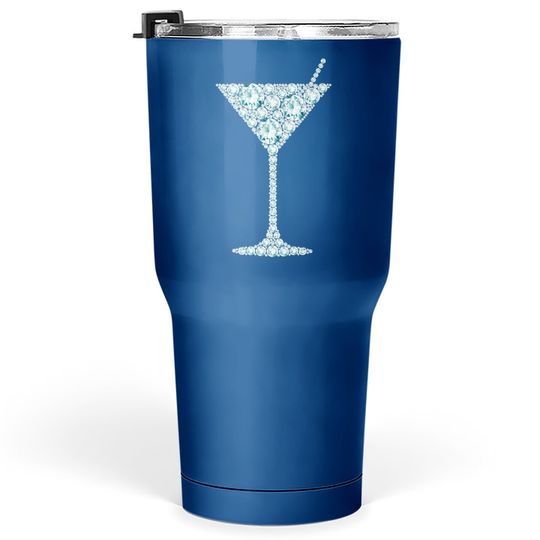 Happy Hour Martini Glass Alcohol Drinking Gifts Tumbler 30 Oz