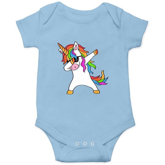Dabbing Unicorn Dab Baby Bodysuit