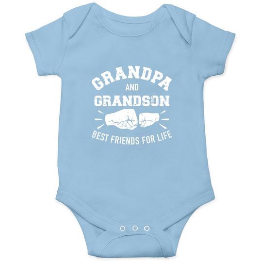 Grandpa And Grandson Best Friends For Life Baby Bodysuit