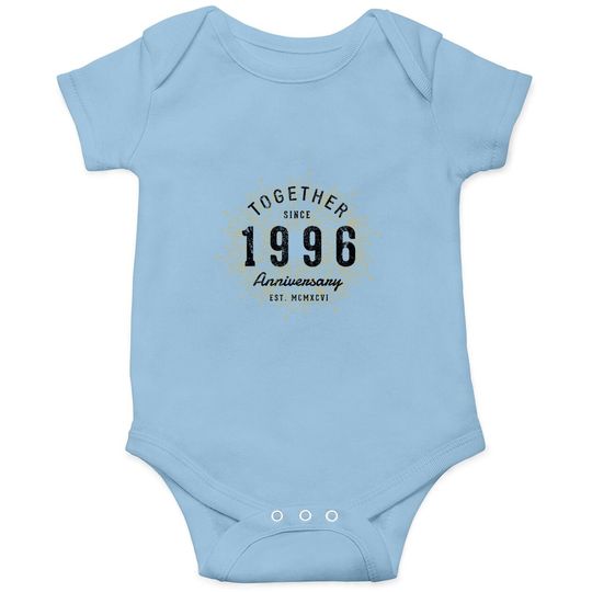 25th Anniversary Together Since 1996 Baby Bodysuit