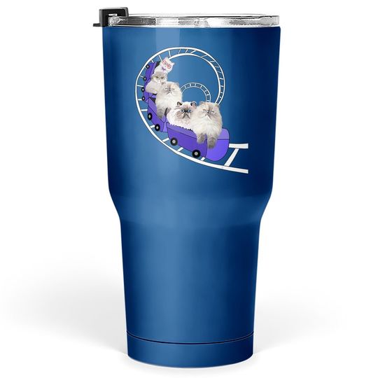 Persian Cats Gifts Cat Lovers Roller Coaster Tumbler 30 Oz
