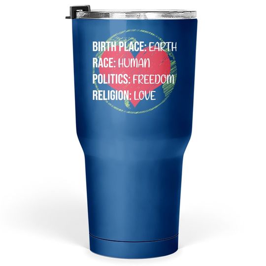 Colorful Peace Proud Humanist Lover Tumbler 30 Oz