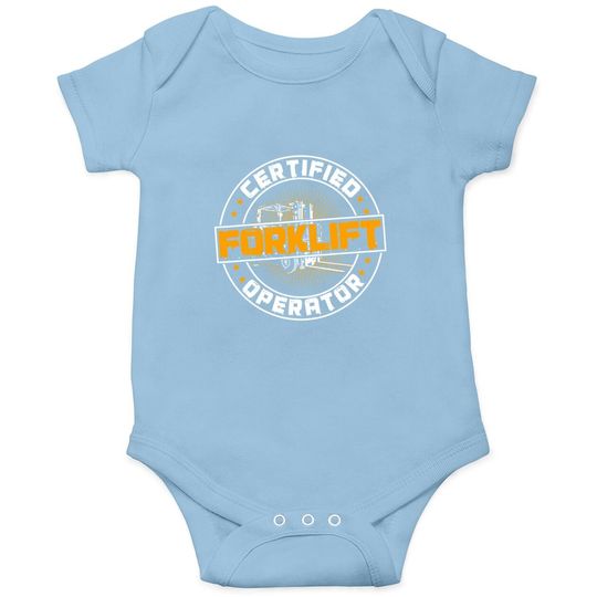 Certified Forklift Operator Funny Forklift Driver Premium Baby Bodysuit