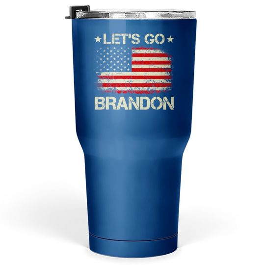 Let’s Go Brandon American Flag Impeach Biden Tumbler 30 Oz