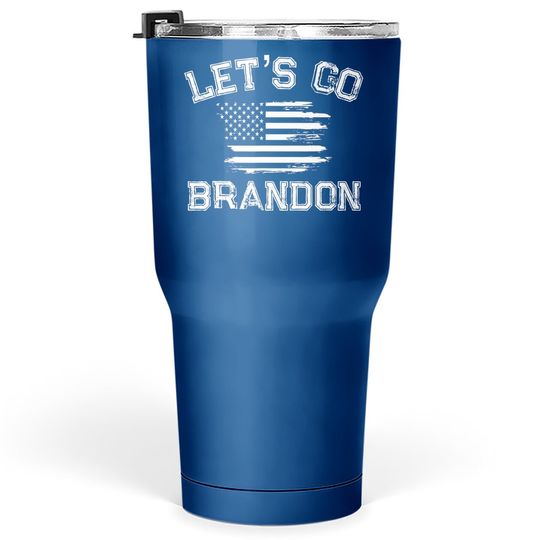Let’s Go Brandon Conservative Us Flag Tumbler 30 Oz