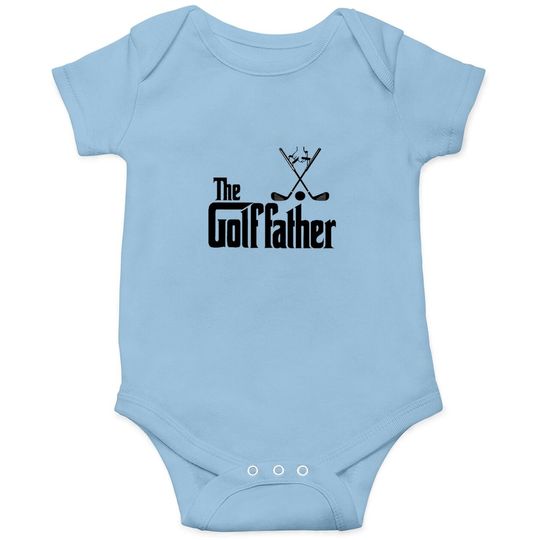 The Golffather Golf Father Funny Golfing Fathers Day Baby Bodysuit