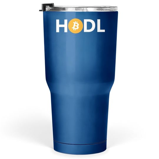 Hodl - Bitcoin Logo Crypto Currency Btc Gift Tumbler 30 Oz