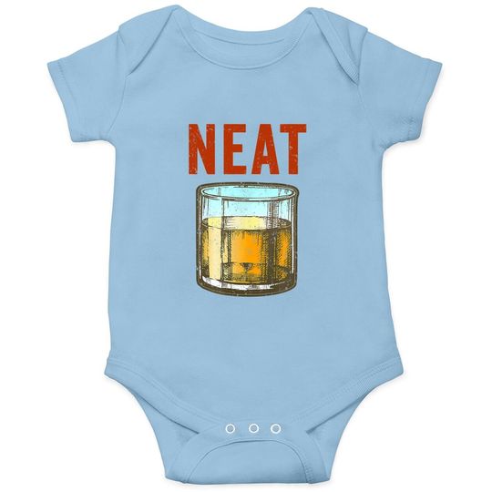 Whiskey Neat Old Fashioned Scotch And Bourbon Drinkers Baby Bodysuit