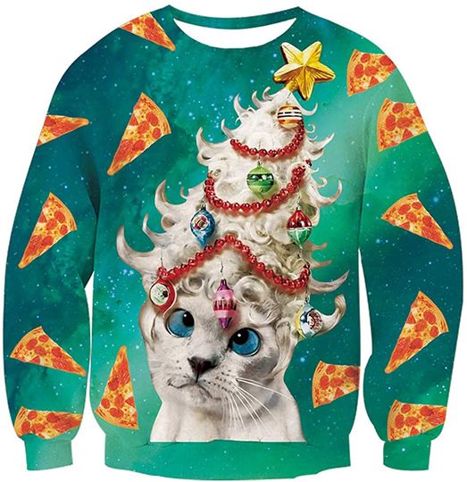 Ugly Christmas Sweatshirt 3D Unique Graphic Pullover Jumper