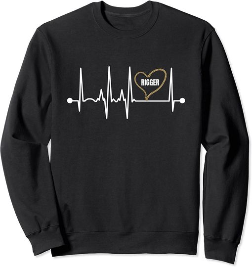 BDSM Heartbeat Rope Artist Rigger Daddy Submissive Kink Sweatshirt