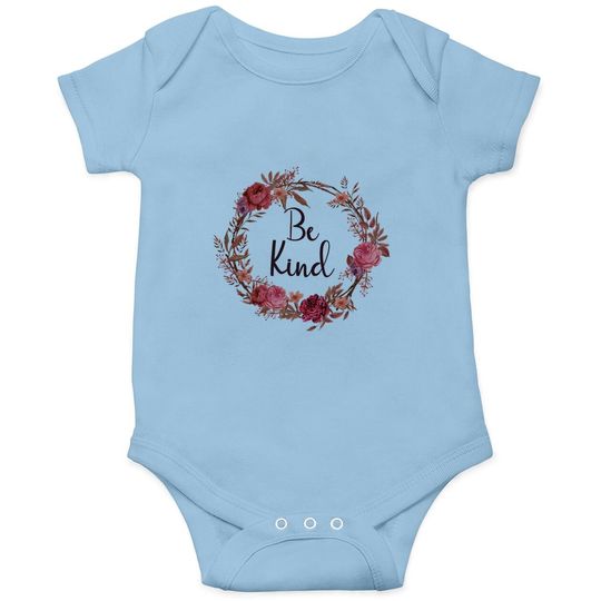 Be Kind Baby Bodysuit Summer Letter Print Short Sleeve Loose Tops Inspirational Graphic Tees