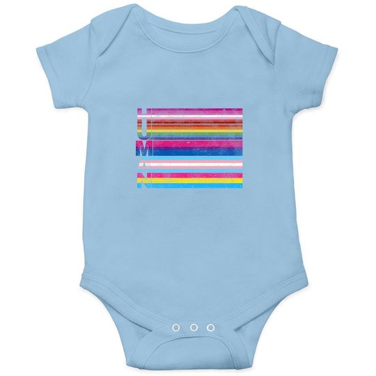 Human Lesbian Bisexual Transgender Pansexual Lgbt Flag Baby Bodysuit Baby Bodysuit
