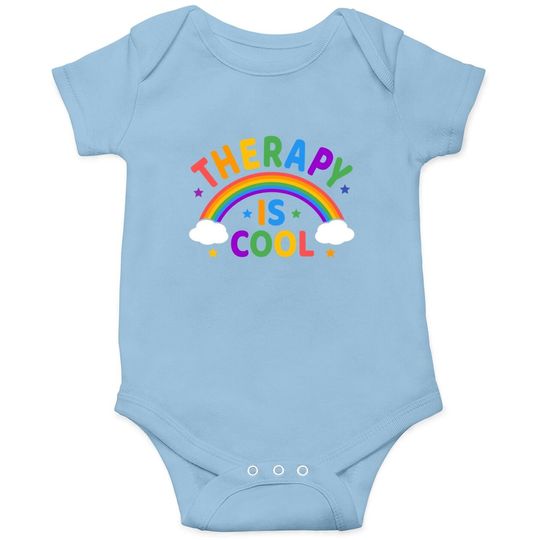 Therapy Is Cool ! End The Stigma Mental Health Awareness Baby Bodysuit