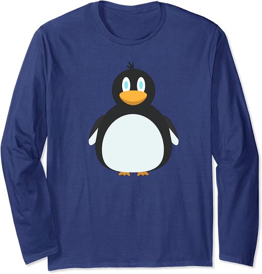 Cute Fat Penguin Long Sleeve T-Shirt