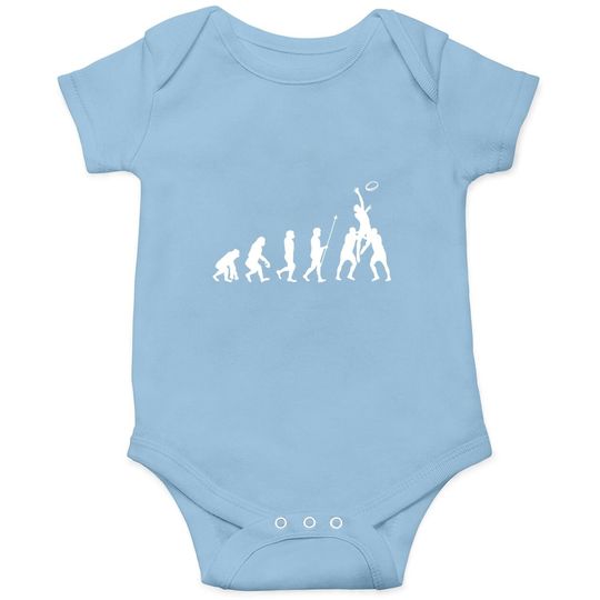 Evolution Of Rugby Baby Bodysuit